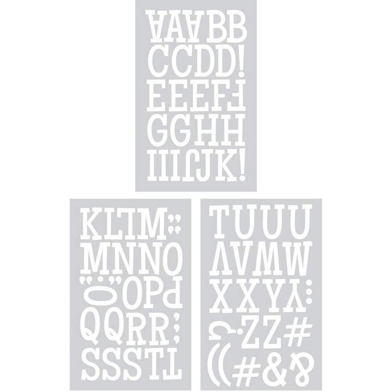 إس إي آي حروف SEI الكلاسيكية 1.75 بوصة - أبيض (3 أوراق) - Image 2